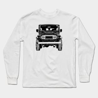 FJ40 Land Cruiser Sketch Art Long Sleeve T-Shirt